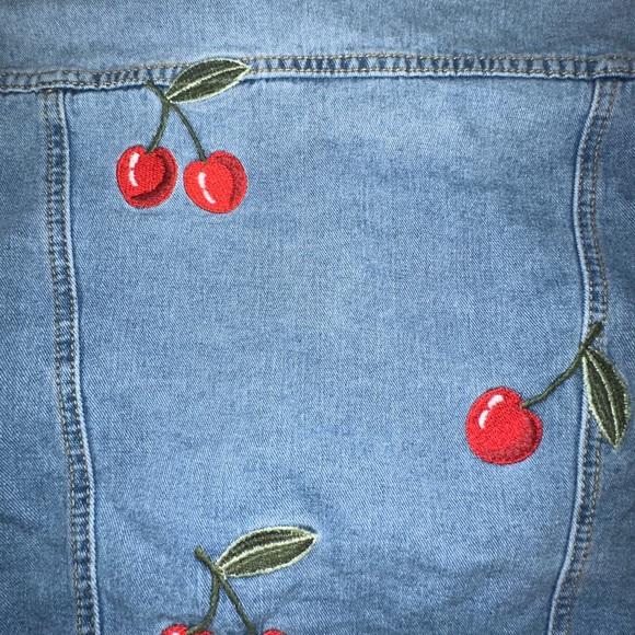 F21 Jacket with Red Cherries - Picture 5 of 7